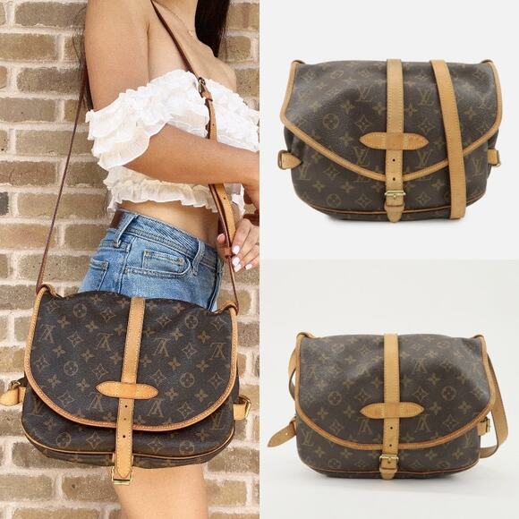 💎✨Authentic✨💎Louis Vuitton Monogram Saumur 30 Shoulder Bag Crossbody Bag - Picture 1 of 16